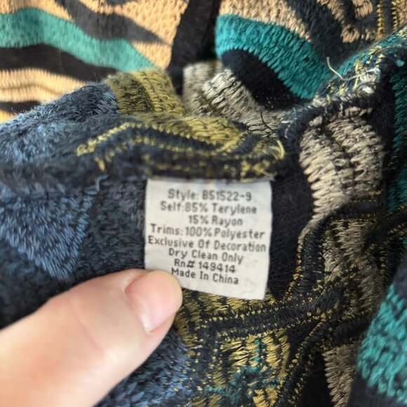 Biya Johnny Was Nimue Embroidered Hooded Boho Duster Cardigan Coat Jacket Size S - Picture 14 of 14